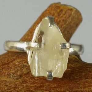 CERTIFIED 11.50CT NATURAL Yellow Sapphire Solitaire S925 Sterling Silver Ring